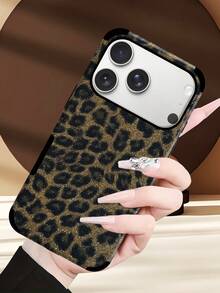 1pc Leopard Print PU Soft Leather Anti-Fall Anti-Shock Phone Case With Sound Amplifier Design, Compatible With IPhone 17 Pro Max/16 Pro Max/16 Plus/13 Pro Max/14 Pro Max 13 14 11 12 Pro 11/15 Pro, Galaxy S24 Ultra, Holiday Gift - Bronze Gold - View 6