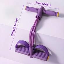 6条装弹力瑜伽阻力带，多功能阻力带，带踏步器、脚踝绑带，适用于腹部、腰部、手臂和腿部锻炼，瑜伽拉伸和减肥训练。 - 彩色 - 查看 6