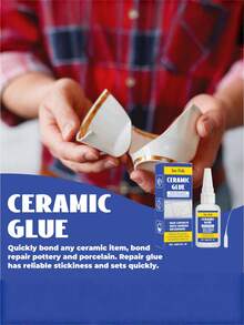Ceramic Repair Glue, Multi-Purpose Ceramic Crack & Chip Repair Adhesive For Home Use - Multicolor - View 2