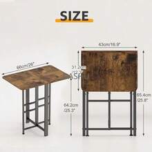 Bandejas de TV Plegable Portátil, Escritorio de Plegable Mesa Plegable Pequeño, Mesa Auxiliar Plegable Servicio para Sala, Cama, Sofá - por defecto - Ver 2