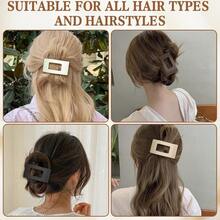 6Pcs French Hair Clips, U Shaped French Hair Pin Retro Fork Hair Pin Internal Teeth French Hair Clips, Tortoise Shell French Hair Pins For Women Thin Hair Buns Twist Hairstyle Accessories - 4 CÁI - Xem 5