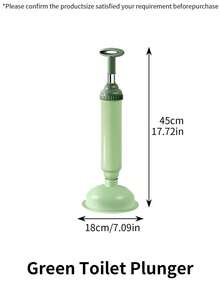 1 cái dụng cụ thông tắc bồn cầu, dụng cụ thông tắc bồn cầu kiểu nhấn, dụng cụ hút khí nén - Dùng để thông tắc bồn cầu, dụng cụ làm sạch đường ống hút mạnh mẽ, dụng cụ thông tắc bồn cầu bằng lực hút. - Nhiều màu - Xem 8