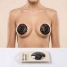 Thin And Seamless Silicone Nipple Covers, Breathable And Invisible Pasties For Daily Wear And Evening Dresses - màu đen - Xem 6