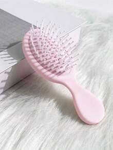 1件女士美发配件 - 新款按摩梳、花朵梳、便携梳、旅行发刷、迷你梳，适合大多数干湿发质 - 彩色 - 查看 9