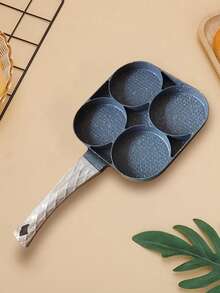 1pc Non-Stick Granite Frying Pan With Heat-Resistant Handle, Multi-Functional Breakfast Skillet Suitable For Gas Stove And Induction Cooktop