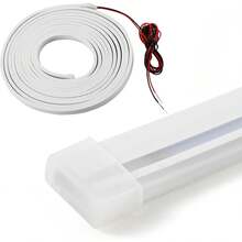 4m/157.5in Flexible Trimable Car Trunk LED Atmosphere Light Strip, Dynamic Flowing, Suitable For Sedan, SUV, Truck And Other Universal Cars, White - 1PC - View 4