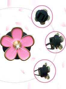 6pcs Alloy Daisy Clips For Car Air Vent Decoration, Air Conditioner Accessories - hồng - Xem 4