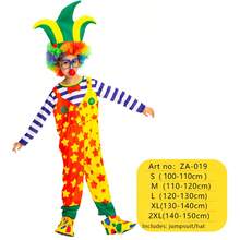 嘉年华儿童小丑马戏团角色扮演服装 儿童男孩女孩婴儿生日派对圣诞节装扮舞台表演 - 彩色 - 查看 13