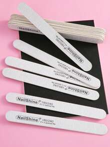 10/5/3pcs Nail File,Professional Double Sided 180/240 Grit Durable Nail Files Manicure Tool And Nail Buffering Files - Multicolor - View 3