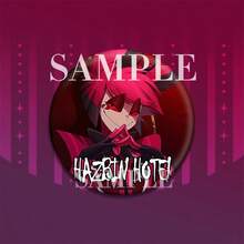 《地狱客栈》动漫周边，阿拉斯托、查理、安琪儿、潘提厄斯主题饰品 - 徽章、挂件、生日礼物 - 圣诞礼物 - 完美礼物 - 实物礼物（无水印） - 彩色 - 查看 5