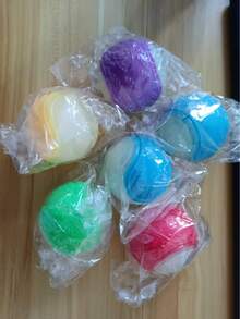 2,5 pouces Balle de chien grinçante lumineuse - Motif géométrique, caoutchouc naturel, convient à toutes les races, jouet interactif d'entraînement sans piles, compatible avec le lanceur, convient aux petits et grands chiens, style aléatoire