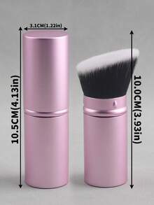 1pc Extendable Foundation Makeup Brush, Soft Bristles, Easy To Apply,Giveaways - Pink - View 10
