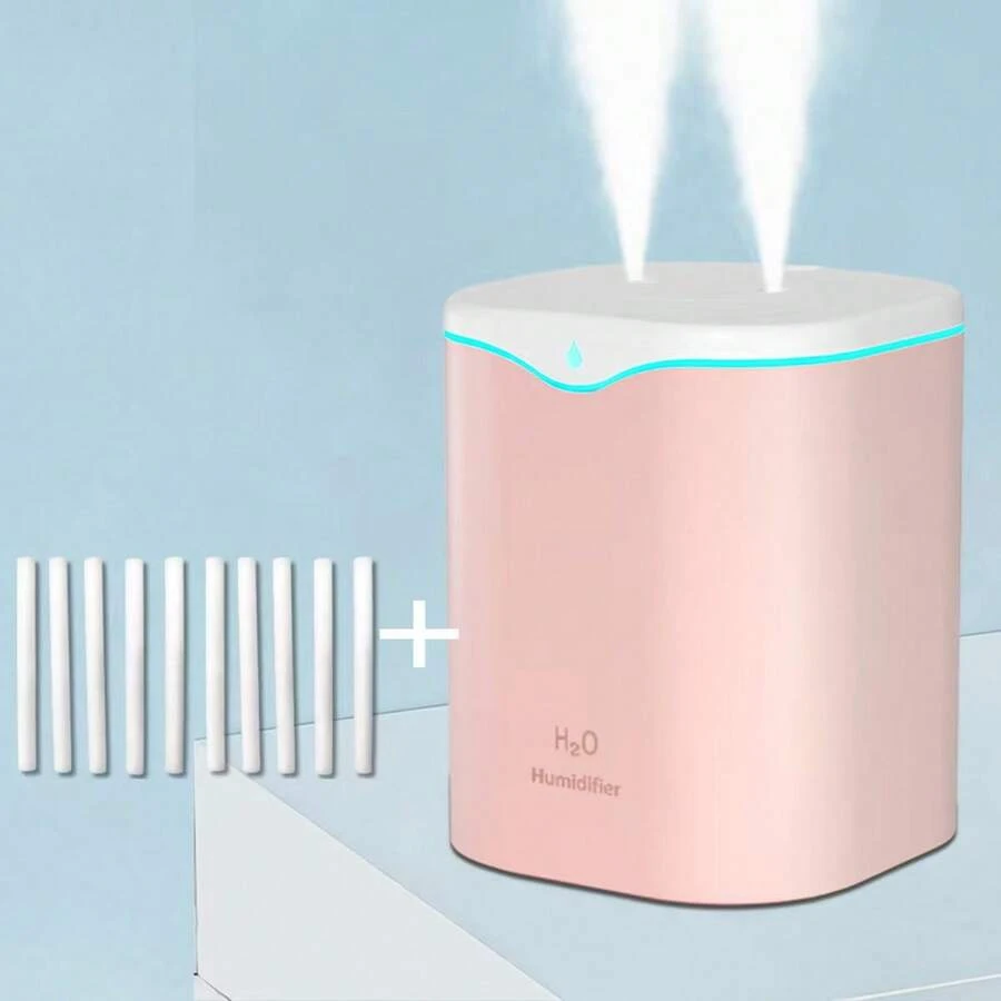 Double Spray Air Humidifier - Large Capacity Essential Oil Diffuser - Moisturizing Machine - Fragrance Diffuser - Ambient Light - Auto Shut-Off - Three Spray Modes - Multicolor - View 1