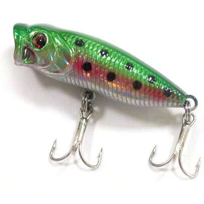/ SEASKY Fishing Lures Micro Popper Topwater Trout Attack In Freshwater Green