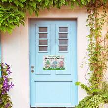 1pc Personalized Easter Metal Sign - Customized Surname, Whimsical And Carrot Design, Durable Indoor/Outdoor Easter And St. Patrick's Day Decor, No Battery Required