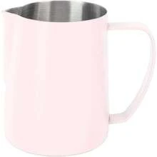 Jarra para Espumar Leche, Jarra Humeante de Acero Inoxidable 304, Taza para Espumar Latte Art con Escala Interior para Hacer Café Capuchino (Rosa),40025953 - Negro - Ver 1