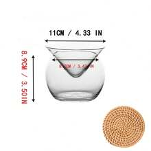 Copa de Martini, copa de cóctel molecular con base triangular, copa de cóctel enfriada, copa de cóctel creativa con bola redonda - Multicolor - Ver 7