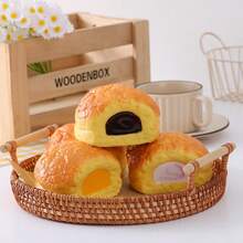 PU Slow Rebound Pineapple Bun Squishy Toy, Soft Bread Model, Stress Relief Squeeze Toy, Gift For Relaxation, Emotion Regulation, Birthday, Holiday - Multicolor - View 1