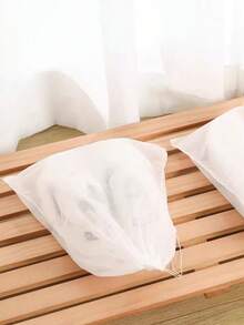 Bộ 10/15 túi đựng giày xách tay bán trong suốt, túi đựng giày bằng vải không dệt thoáng khí, túi cầm tay chống bụi, túi dây rút nhẹ để đựng giày và túi xách, cách ly bụi, giữ cho giày và túi xách sạch sẽ và gọn gàng, đóng gói tiện lợi, chống thấm nước, di động, thiết kế treo, thích hợp cho du lịch tàu biển và kỳ nghỉ. Túi đựng giày dây rút du lịch, túi bọc giày cho nam nữ, túi đựng đồ du lịch cần thiết cho kỳ nghỉ. - trắng - Xem 6