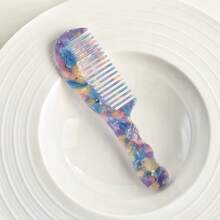 1pc Portable Acetate Hair Comb, High-Quality Hair Accessory Tool For Travel, Daily Use, And Gifts ,Hair Styling Kit ,Hair Tool For Barber Salon Home Beauty Travel Essential,Hair Products,Hair Cares, Hair Brush Hair Accessories - Multicolor - View 8