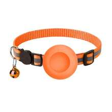 iDestry Cute Cat Collar With Detachable Reflective Kitten Collar With Bell, Compatible With Apple AirTag Holder, Nylon Silicone Material, Multiple Colors Available, Adjustable - Multicolor - View 21