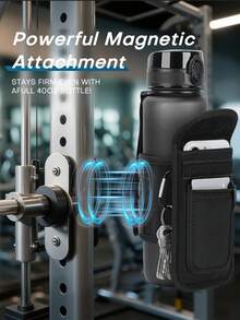 Chiếc túi tập thể dục màu đen hoặc trắng này được trang bị giá đỡ bình nước từ tính và ngăn đựng điện thoại dung tích lớn. Túi có 4 nam châm tích hợp giúp gắn chắc chắn vào các thiết bị tập thể dục. Đây là phụ kiện thiết yếu cho quá trình tập luyện của bạn, phù hợp với bình nước từ 18 đến 40 oz (khoảng 57 đến 118 ml). Phụ kiện thể dục này cũng đi kèm với ngăn đựng điện thoại và móc chìa khóa, phù hợp cho cả nam và nữ. - Nhiều màu - Xem 4