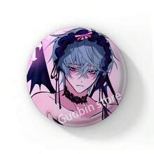 58mm 卡通可爱女孩 Sua 软纽扣胸针 动漫外星人舞台 Sua TILL IVAN 胸针 Mizi Luka 徽章别针 硬币胸针 背包装饰 圆形徽章 包包帽子饰品礼品 - 58 mm - 查看 30