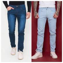 Kit Of 2 Men's Jeans With Lycra – Basic, Comfortable And With A Perfect Fit | Premium Stretch Fabric | Ideal For Everyday Wear - azul+cralo - 查看 10