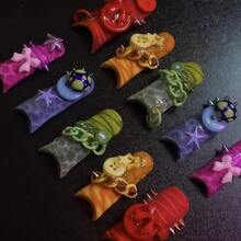 3D Buttons Gel Nail Art Mold Silicone Tools Nails Women DIY Manicure Design Multiple Shapes Button Small Model Resin Buckle Gel Molds For Accessories Supplies - ZYXP046 - Xem 4