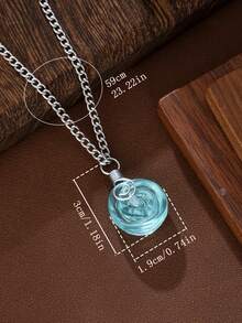 1PC Fashion Creative Spiral Coil Pendant Necklace, Women's Everyday Accessory, Beach Vacation Travel Jewelry, Gift - Necklace - View 5