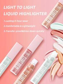 Phấn bắt sáng USHAS Pearlescent, công thức chống thấm nước, làm sáng lớp trang điểm mặt, phấn bắt sáng đa năng, độ bền màu lâu trôi, phù hợp với mọi loại da, không thể thiếu cho trang điểm dự tiệc và lễ hội. - #03 - Xem 7