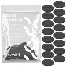 Hudson Hi-Fi 1" Platinum Silicone Isolation Dot N-Skid Isolation Feet - Adhesive - 20 Duro - 16 Pack - 西瓜粉 - 查看 2