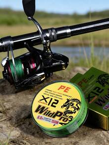 1roll 12-Strand 150m/164yds Wear Resistant Fishing Line - Green - View 7