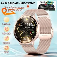 GUHUAVMI 2026 新款女士时尚 GPS 运动智能手表，1.39 英寸 360*360 高清全触控屏，超薄机身，内置 GPS 定位，蓝牙通话，语音助手，DIY 表盘，快门控制，音乐播放，女性生理期提醒，时尚可穿戴设计，100 多种运动模式 - 彩色 - 查看 13