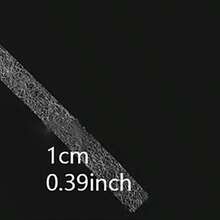 1卷63米（2480英寸）白色无纺布双面粘合衬布，服装辅料双面热熔胶带，包边粘合胶带，适用于缝纫、工艺品、帽子和服装缝纫用品 - 白色 - 查看 13