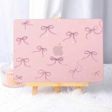 For MacBook Air 13.6 Inch Case A3240 M4 A3113 M3 A2681 M2 With Retina Dispaly, 2025 2024 2023 2022 Release, Plastic Hard Shell Case With Screen Protector & Keyboard Cover, Chalk Pink Bow - 豹紋 - 查看 4