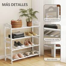 HOMCOM Shoe Racks - สีขาว - ดู 4