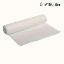 1片装卷式排气扇油滤纸 - 白色防油贴纸，防烟厨房排气扇过滤器，一次性厨房排气扇吸油贴纸高温过滤膜盖