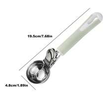 Cuchara de helado de acero inoxidable 304, excavadora antiadherente, cuchara de yogur para bolas de fruta de sandía, herramienta multifuncional para cocina y bar - Talla única - Ver 8