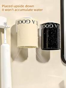 Tasse de rinçage magnétique suspendue, tasse à bain de bouche inversée avec ventouse, idéale pour les espaces d'évier de salle de bain sans perçage. Porte-brosse à dents avec support de tasse économisant l'espace, convient aux femmes et aux hommes pour la maison, la caravane et la salle de bain. Accessoires de salle de bain, décoration de maison, décoration de pièce - Multicolore - Voir 9