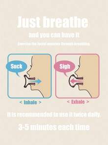 1 PCS Facial Yoga Trainer & Jawline Exerciser - Ergonomic Face Toner For Double Chin Reduction, Skin Tightening & V-Shape Jawline, Anti-Aging Facial Workout Tool For Women & Men - 粉色 - 查看 8