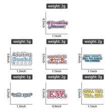 Cartoon Brooches Are Hot, Fun And Funny, Text Combination Brooches, Personalized Internet Hot Stems, Badges, Niche Accessories, Pins, Creative Packaging - QHXZ5460 - 查看 5