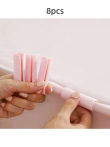 4pcs Bed Sheet Fasteners, Bed Sheet Clips, Triangle Fasteners, Sofa Fasteners, Duvet Clip Fasteners, Non-Slip Blanket Clips, Comforter Fasteners, Non-Slip Bed Sheet Clips, Easy Release Grippers, Back To School Supplies - Multicolor - View 19