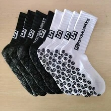 1/4 双装透气防滑足球袜，日常训练袜，耐磨减震，男女通用 - 彩色 - 查看 9