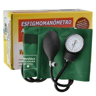 Esfigmomanômetro Aneróide Premium Esfigmomanômetro Adulto Cores Preto Vinho Rosa Verde Azul