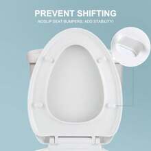 CYPNAsiento para inodoro Asiento del inodoro de cierre lento Asiento de inodoro universal blancoFashion - 219611588 - Ver 7