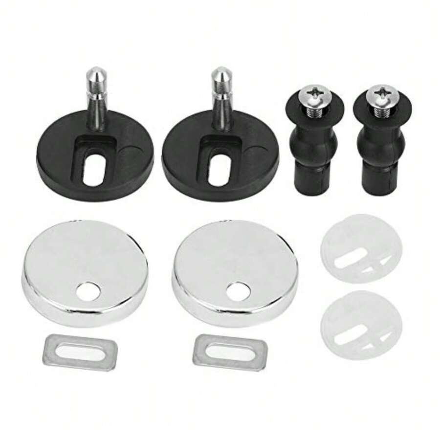 CYPNTornillos de asiento de inodoro bisagras universales para asiento de inodoro tornillos de goma expandibles kit de repuesto para inodoroFashion - como en la foto - Ver 1