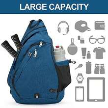 INOXTO - Bolso bandolera multiusos para hombres y mujeres