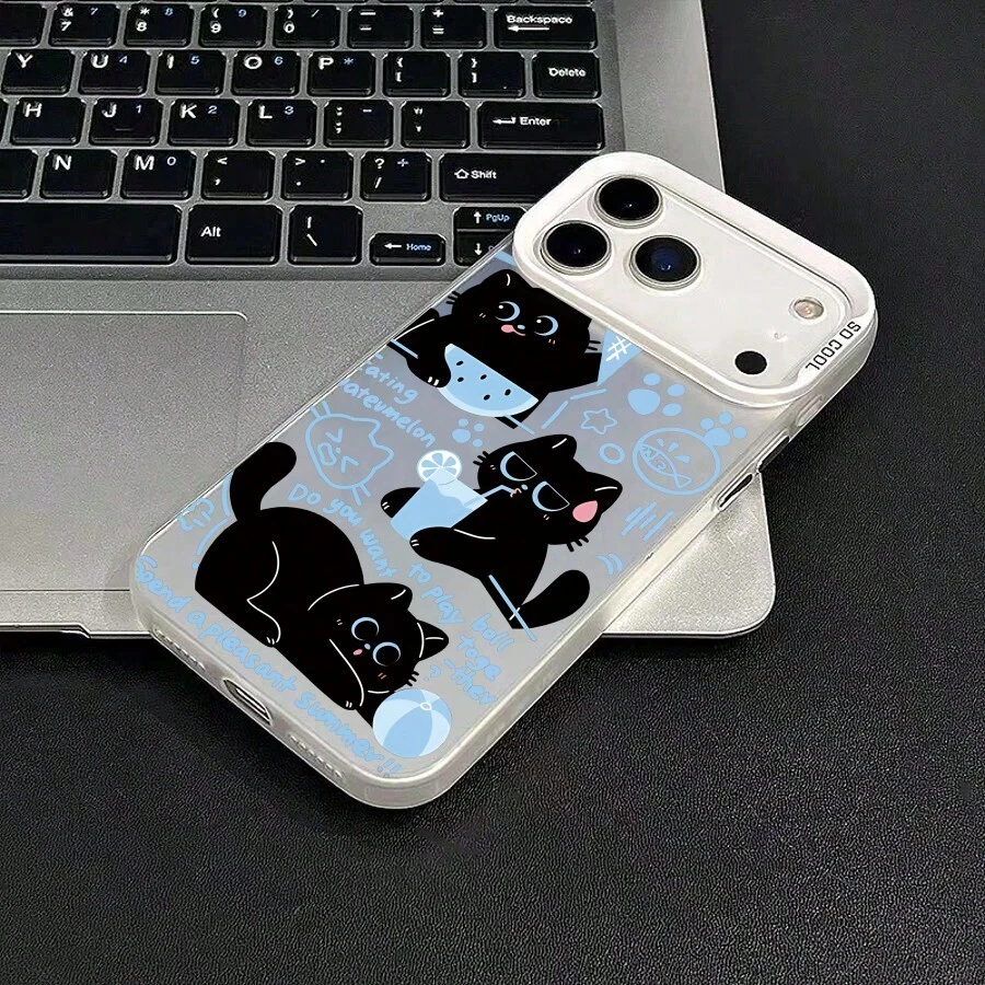 Basic Phone Cases - فضة شفافة - مشاهدة 1
