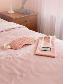 Gucci Women's Personalized Sleep Eye Mask, Vintage Fashion Travel Sleep Mask Gift, Pink Nap Rest For Single Party, Vacation - Pink - View 4